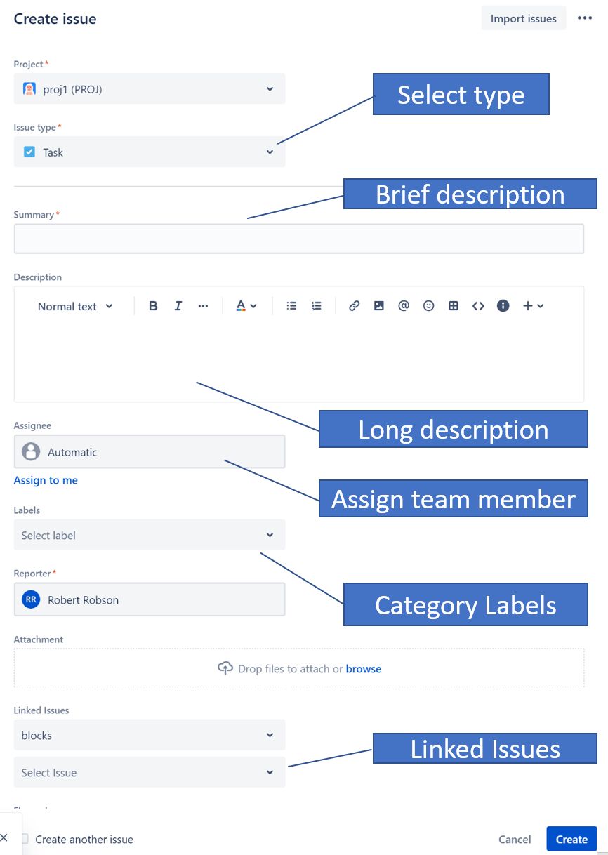 &quot;Jira Issue Creation&quot; 